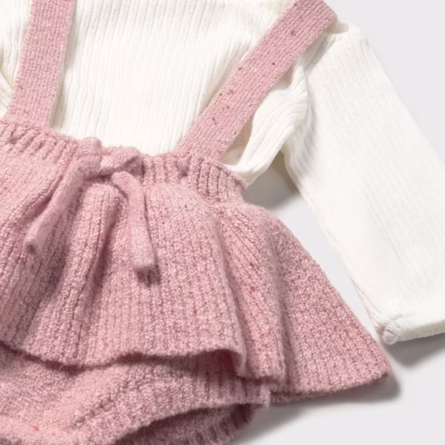 Conjunto saia 3 peças recém nascida